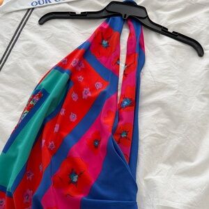 Dkny Vibrant Floral Halter Top